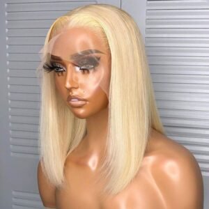Perruque Bob Lace Front Blonde Courte